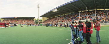 840529 Afbeelding van de prijsuitreiking van het WK Hockey heren in het stadion Nieuw Galgenwaard (Herculesplein) te ...